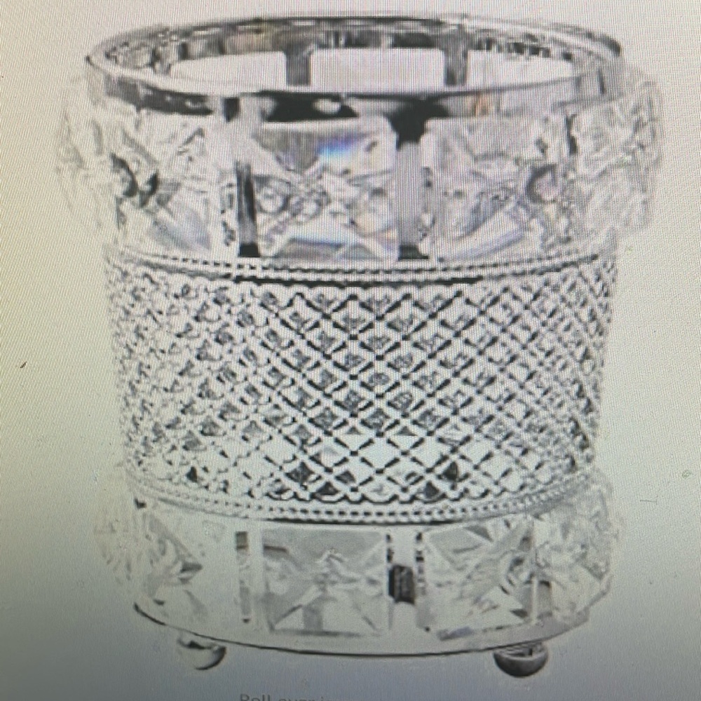 Luxurious Silver Makeup Brush Holder Only